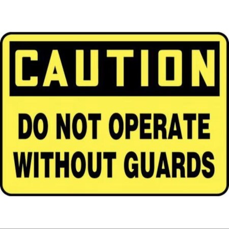 Accuform OSHA CAUTION SAFETY SIGN  DO NOT MEQC720XT MEQC720XT